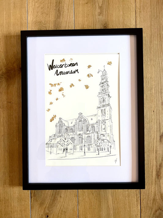 Poster Westertoren Amsterdam